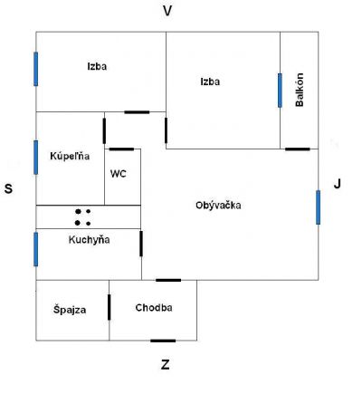 3 izbový byt s balkónom, komplet rekonštrukcia, Vrútky - 16